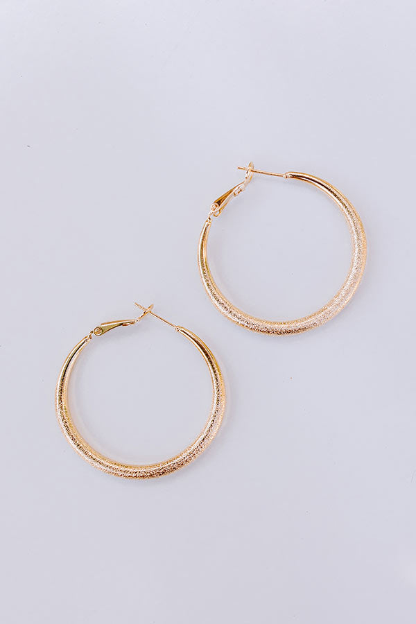 Ultimate Downtown Chic Hoop Earrings - Happy Hour Edition