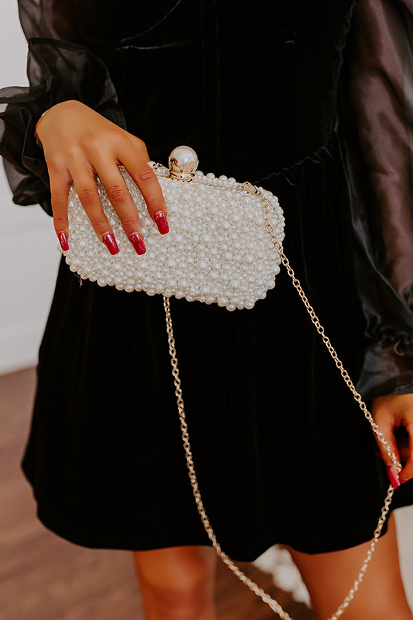 Premium Pearl-Embellished Evening Clutch