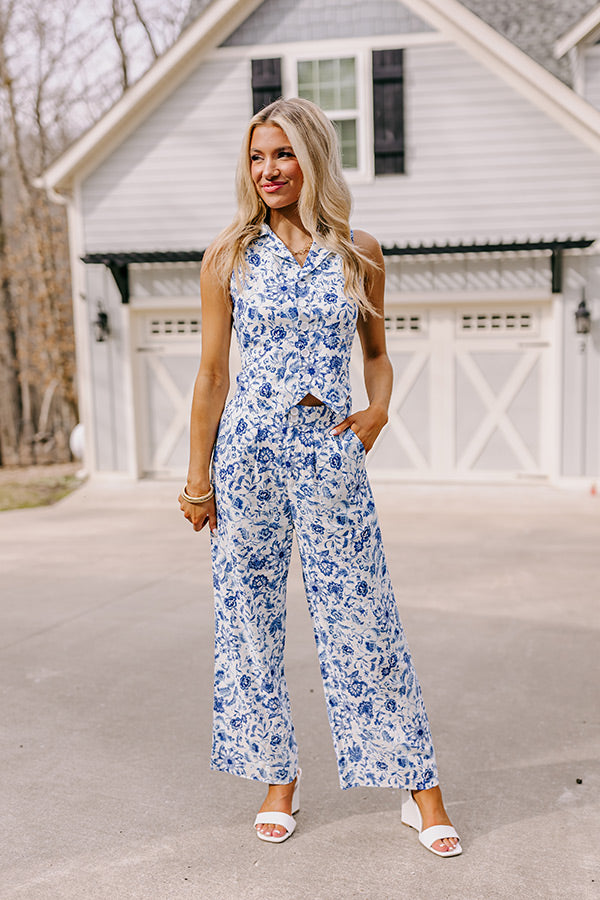 Ultimate Summer Soiree High Waist Linen-Blend Pants