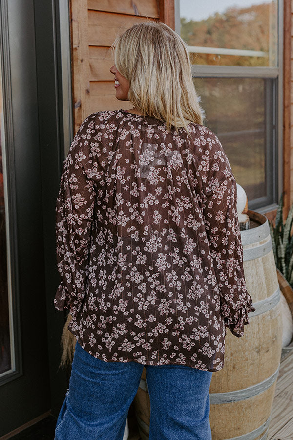 Ultimate Floral Elegance Shift Top