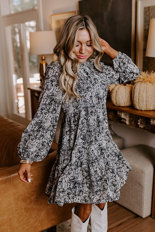 Ultimate Graceful Reflections Floral Mini Dress