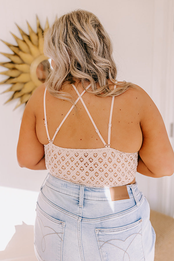 Premium Writing Love Notes Crochet Bralette - Femme & Flirty Plus Size