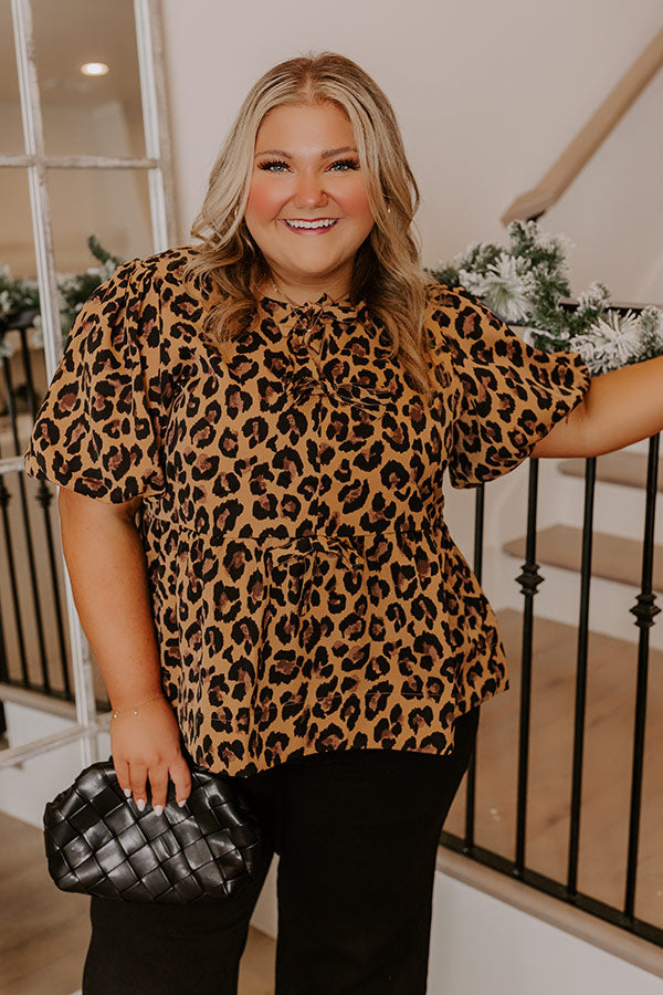 Ultimate Leopard Love Shift Top - Curves Edition