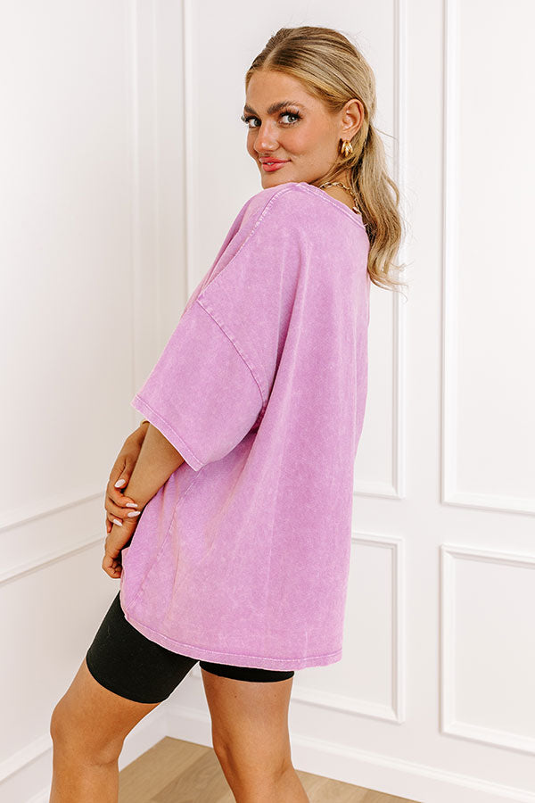 Ultimate Relaxed Fit T-Shirt in Dusty Purple - Premium Fall Essential