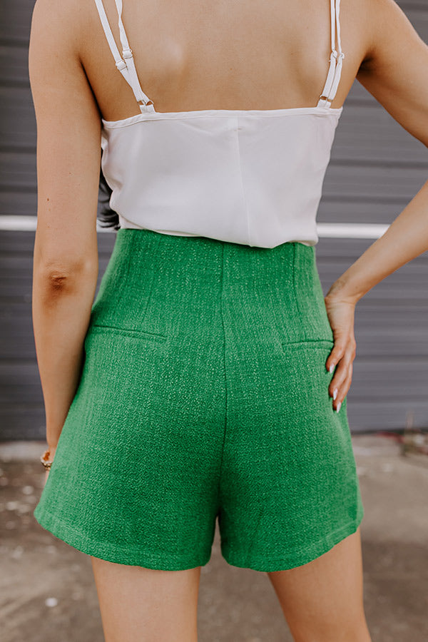 Premium High Waist Tweed Shorts - Joy To The World Collection