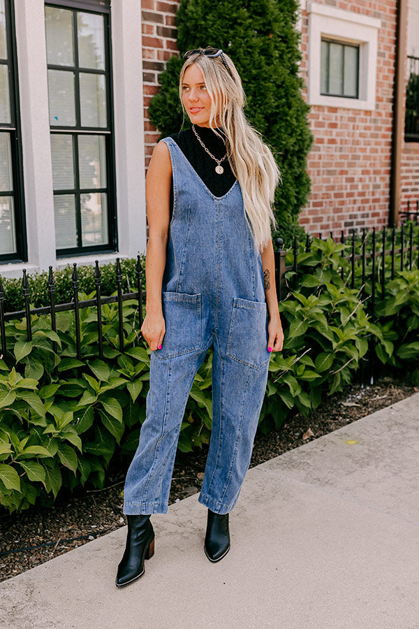 Ultimate Latte Break Denim Jumpsuit