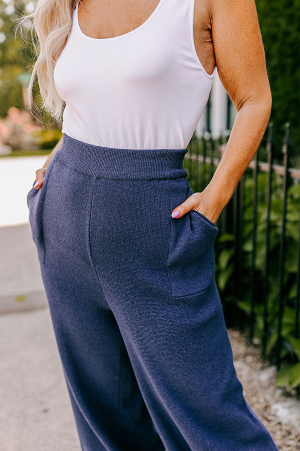 Premium High-Waist Knit Pants - Ultimate Comfort & Style
