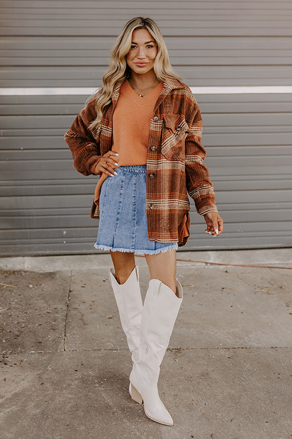 Premium Light Rust Knit Sweater - Ultimate Fall Style