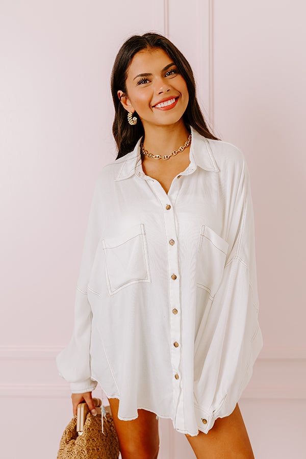 Premium Breezy Button-Up Shirt
