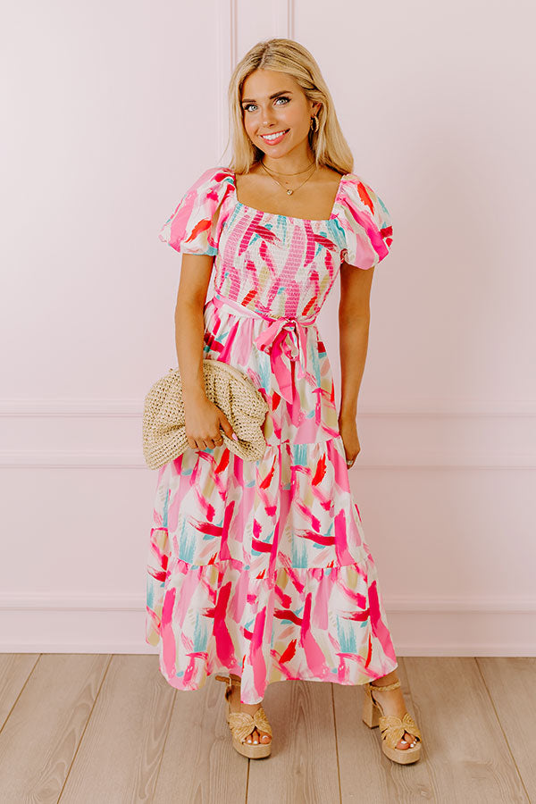 Ultimate Brighter Days Smocked Midi Dress