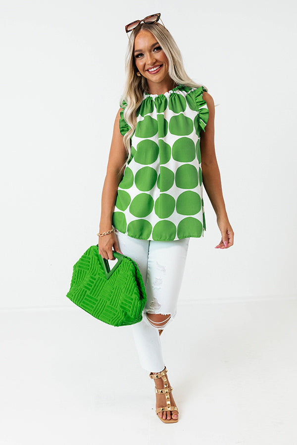 Ultimate Brunch & Go Shift Top in Premium Kelly Green