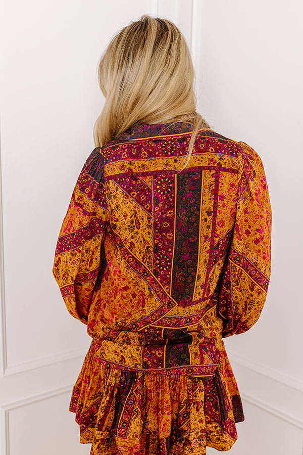 Premium Abstract Button-Up Shirt - Ultimate Fall Style