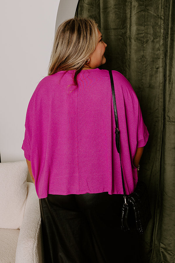 Premium Berry Curves Shift Top - Ultimate Comfort & Style