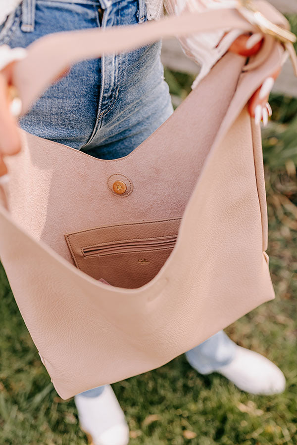 Premium Faux Leather Tote Bag - Warm Taupe for the Stylish On-The-Go Woman