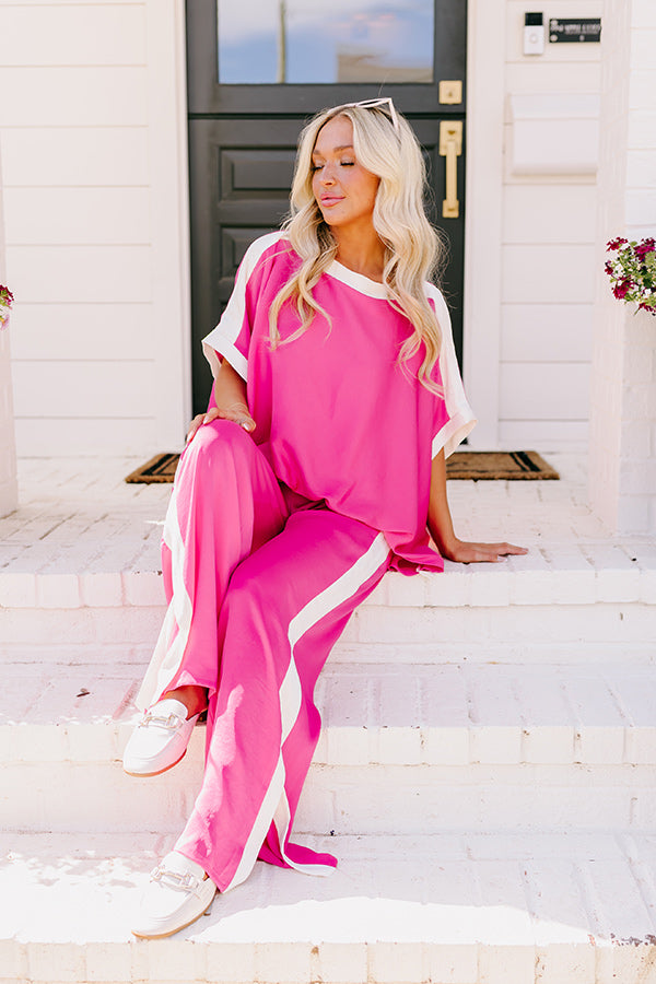 Premium Brooklyn Babe High Waist Pants - Hot Pink | City Chic Style