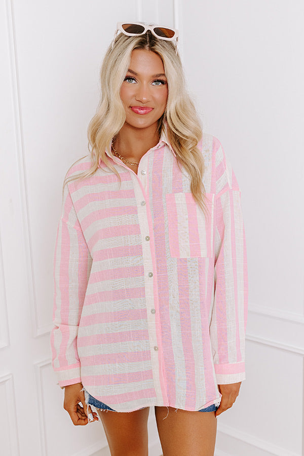 Premium Striped Button-Up Shirt for Effortless Style