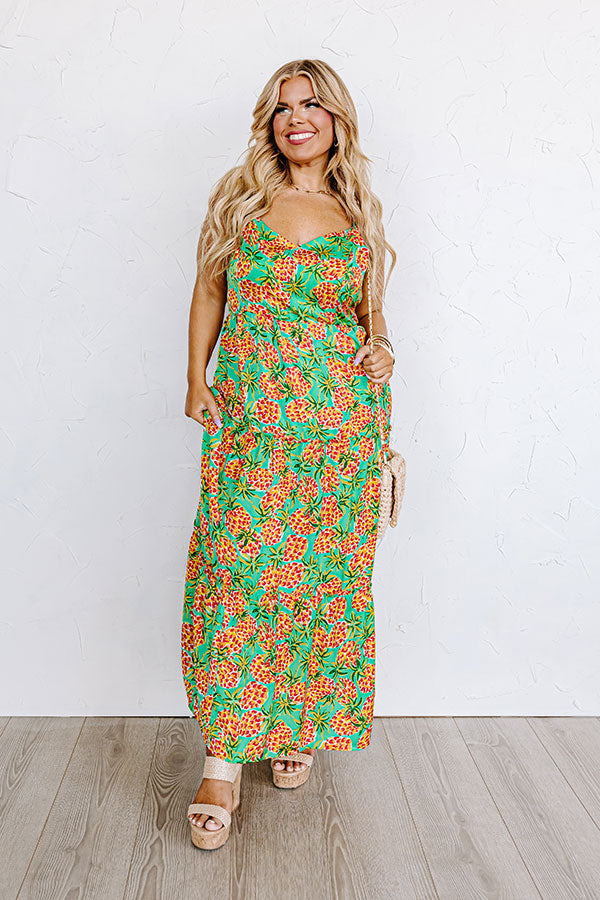 Premium Plus Size Maxi Dress - Sassy & Sweet Floral Print