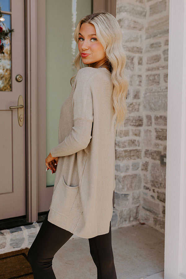 Premium Taupe Cozy Sweater - Ultimate Comfort & Style