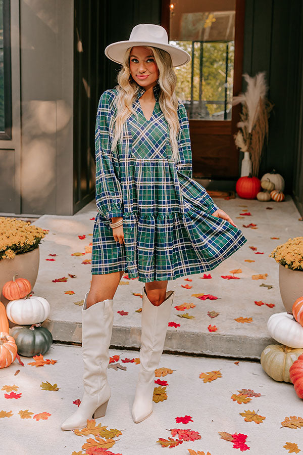 Ultimate Apple Picking Plaid Mini Dress - Premium Style & Comfort