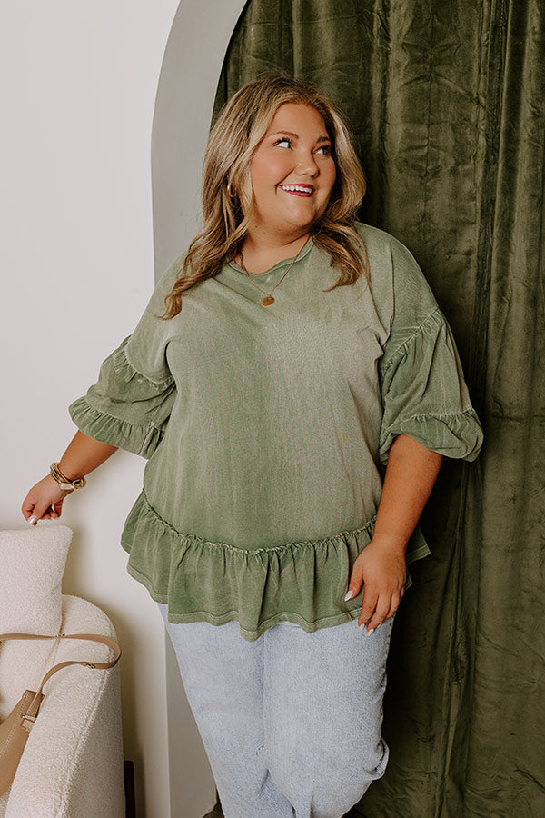 Premium Vintage Romance Ruffle Top - Effortless Elegance