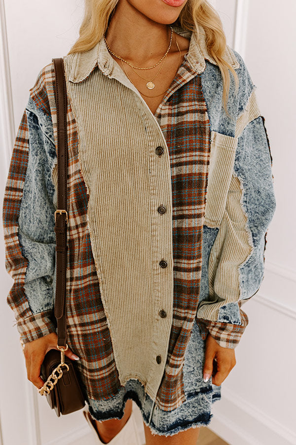 Premium Fall Plaid Jacket - Ultimate Layering Essential