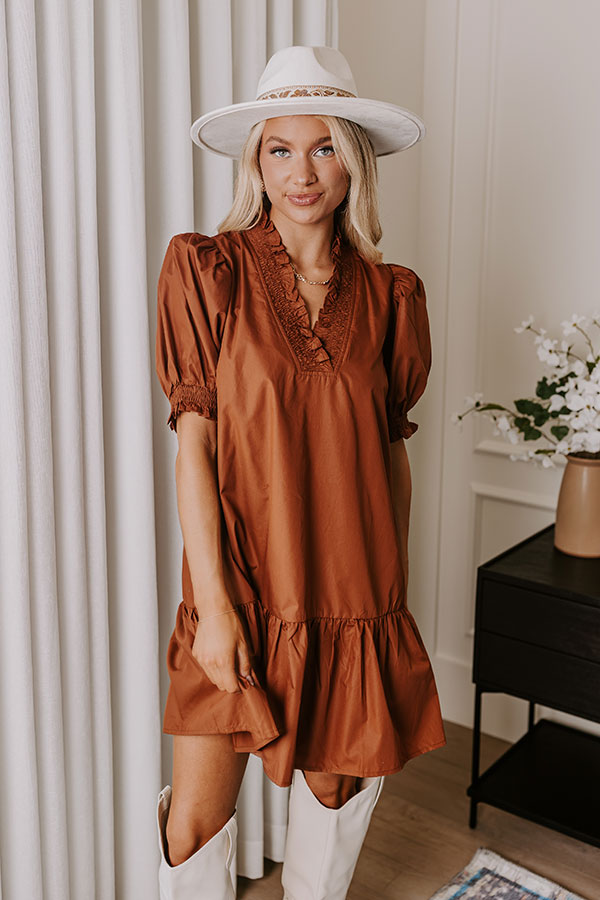 Charming Ruffle Mini Dress for Social Gatherings