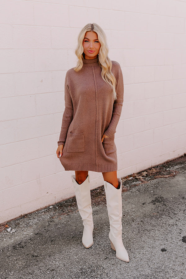 Premium Rustic Vineyard Knit Sweater Dress - Ultimate Cozy Chic Style