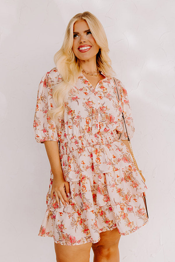 Ultimate Romance Floral Mini Dress - Curves & Elegance