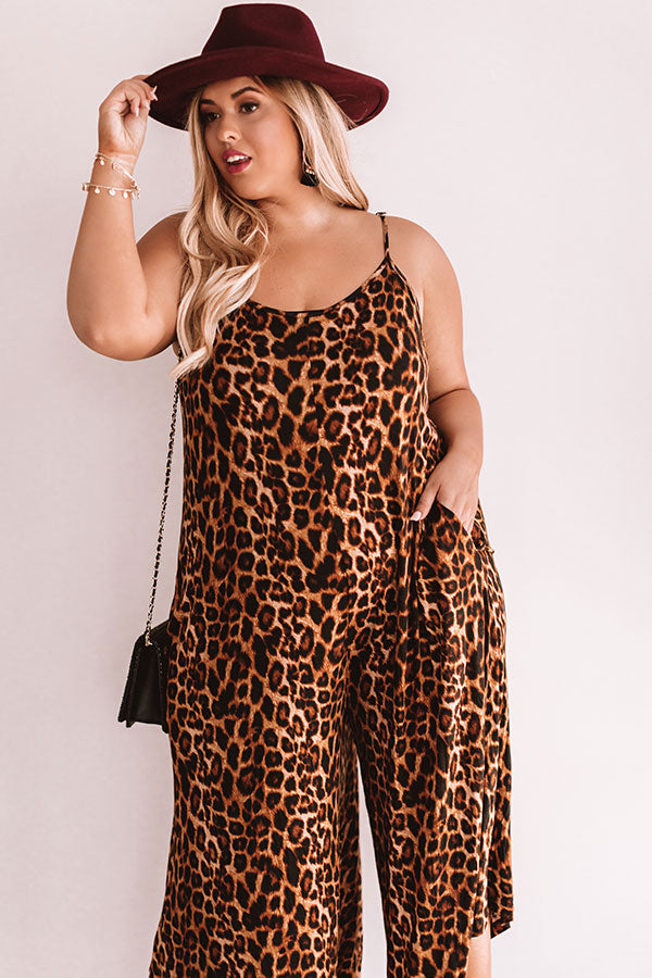 Ultimate Chic Leopard Print Jumpsuit - Plus Size