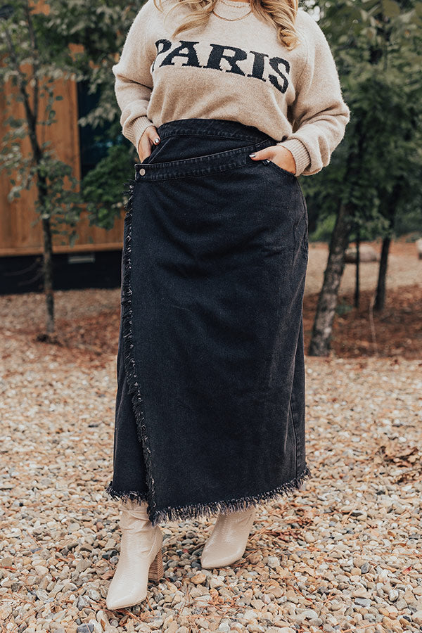 Premium Ashley Denim Wrap Skirt - Ultimate Style Upgrade