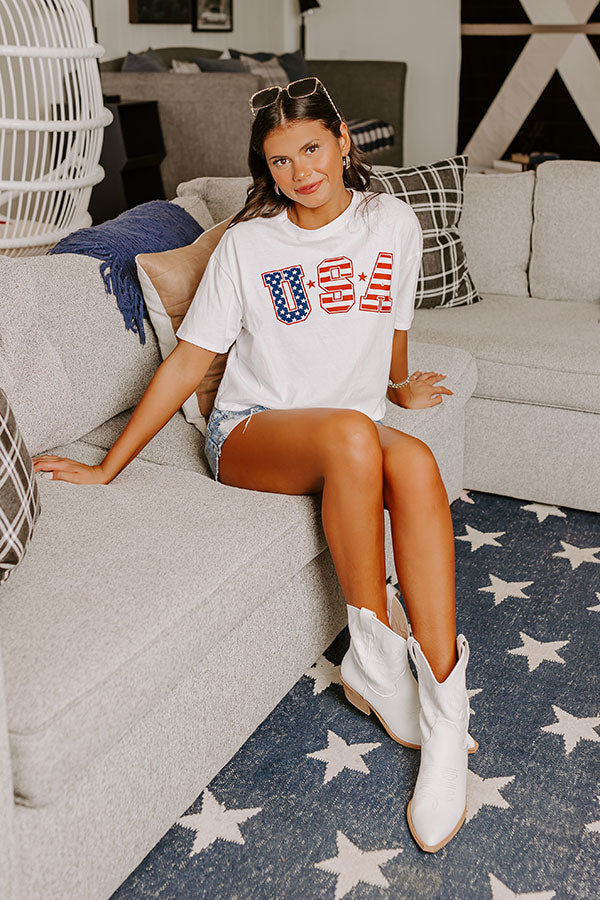 Premium USA Flag Graphic Tee - Ultimate Patriotic Style