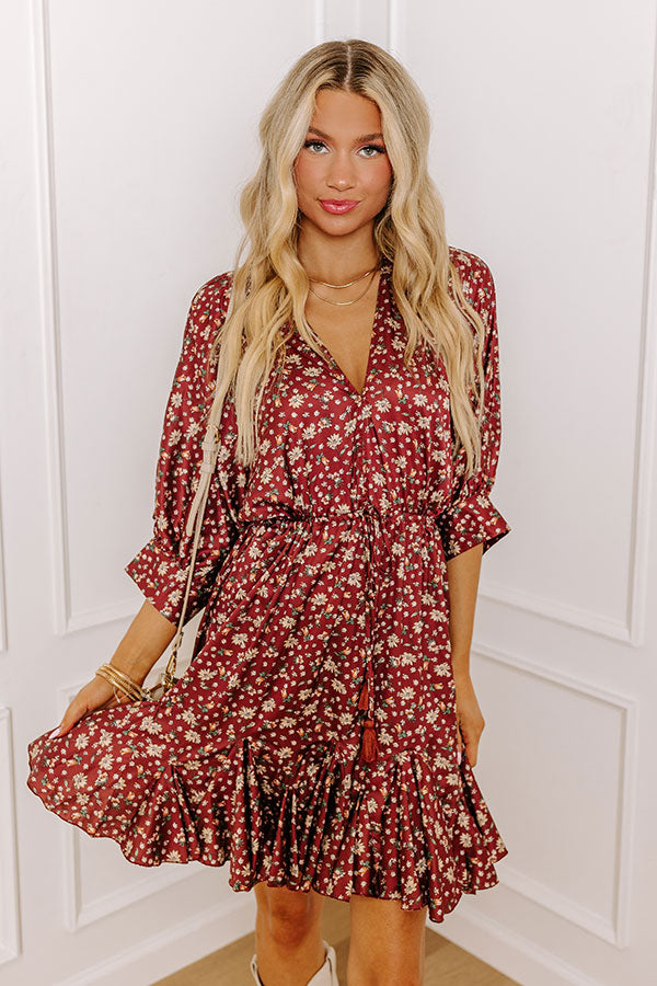 Premium Floral Mini Dress - Simply Carried Away