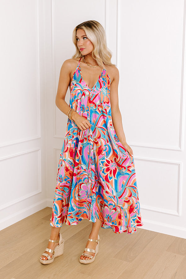 Ultimate Sweetest Rush Satin Midi Dress