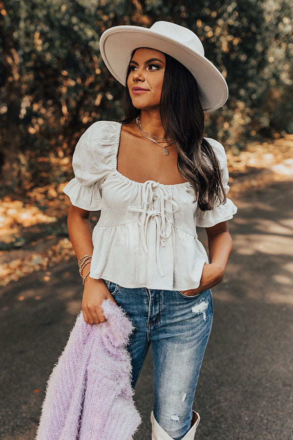 Ultimate Ivory Babydoll Top - Play It Again