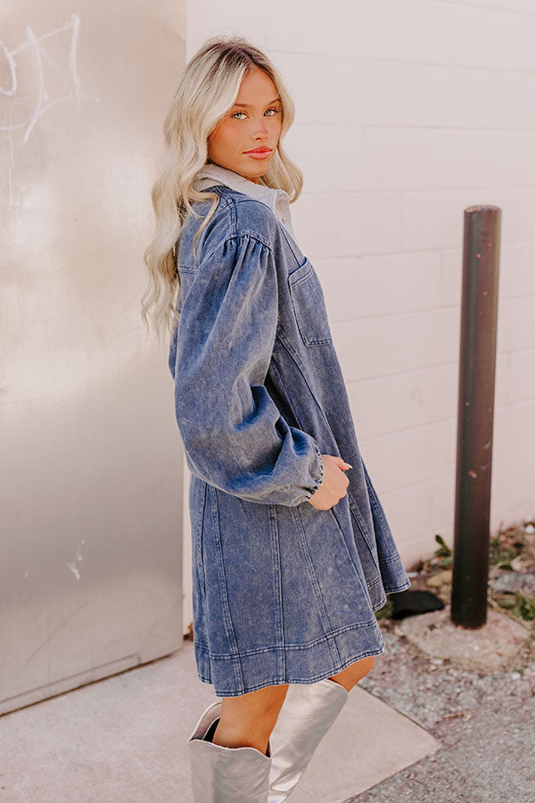 Ultimate Blue Denim Mini Dress for Effortless Style