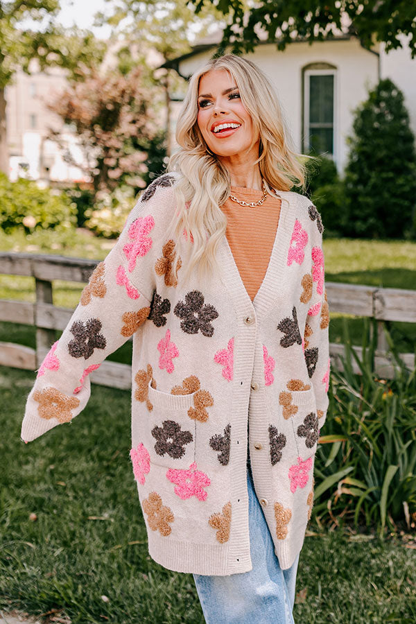 Ultimate Cozy Floral Cardigan - Curves Collection