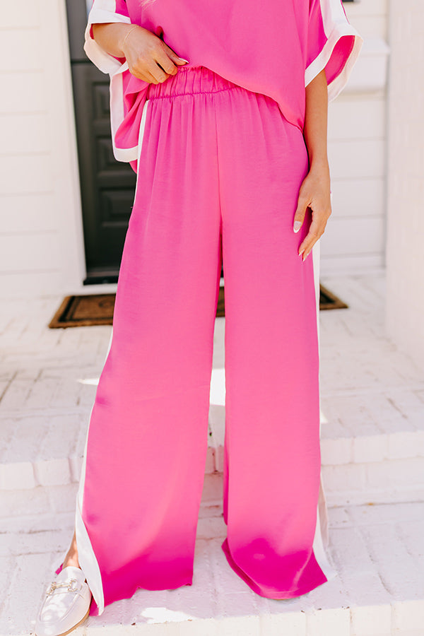 Premium Brooklyn Babe High Waist Pants - Hot Pink | City Chic Style