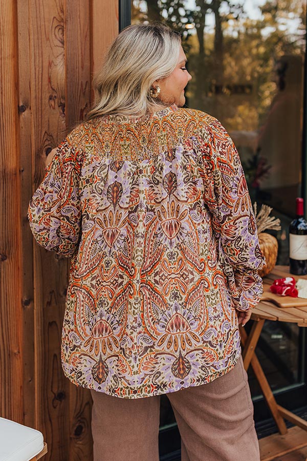 Premium Autumn Paisley Shift Top - Ultimate Style Upgrade