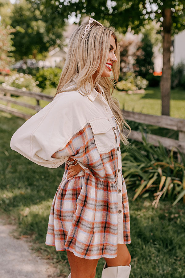 Ultimate Fall Harvest Plaid Mini Dress | Premium Style & Comfort