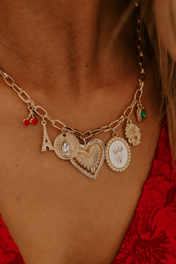 Premium Eiffel Tower Sparkles Charm Necklace - Ultimate Style Upgrade