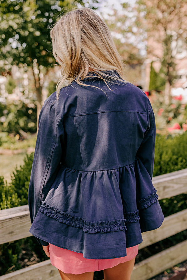 Ultimate NYC Stroll Peplum Jacket - Feminine & Cozy