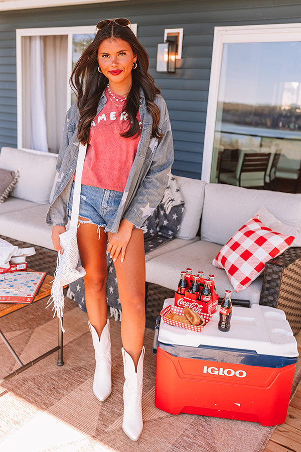 Premium America Puff Print Graphic Tee - Ultimate Style Statement