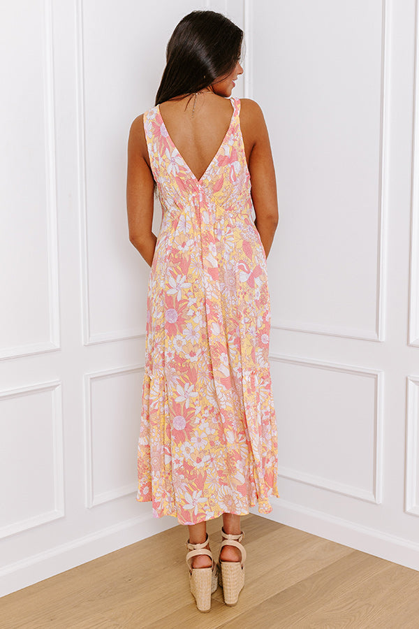 Ultimate Sunshine Floral Midi Dress