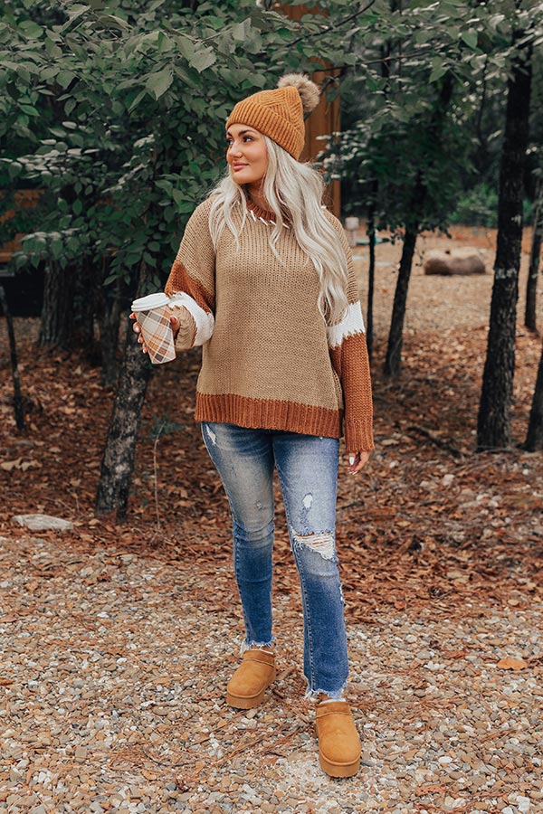 Premium Brown Sugar Knit Sweater - Ultimate Comfort & Style