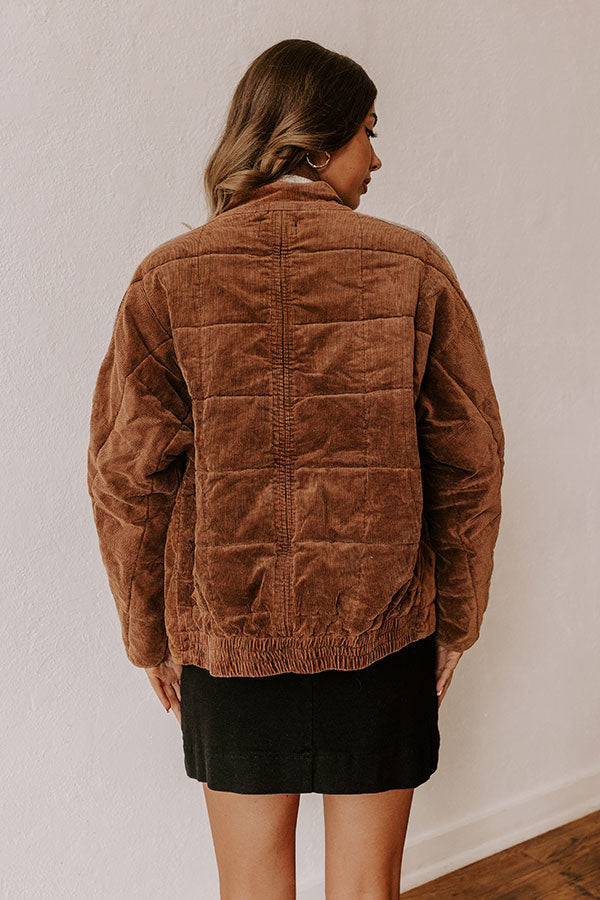 Ultimate Cozy Corduroy Jacket - Chocolate Edition