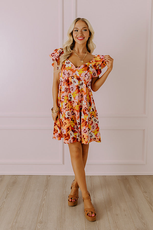 Premium Sweet Anticipation Floral Babydoll Dress