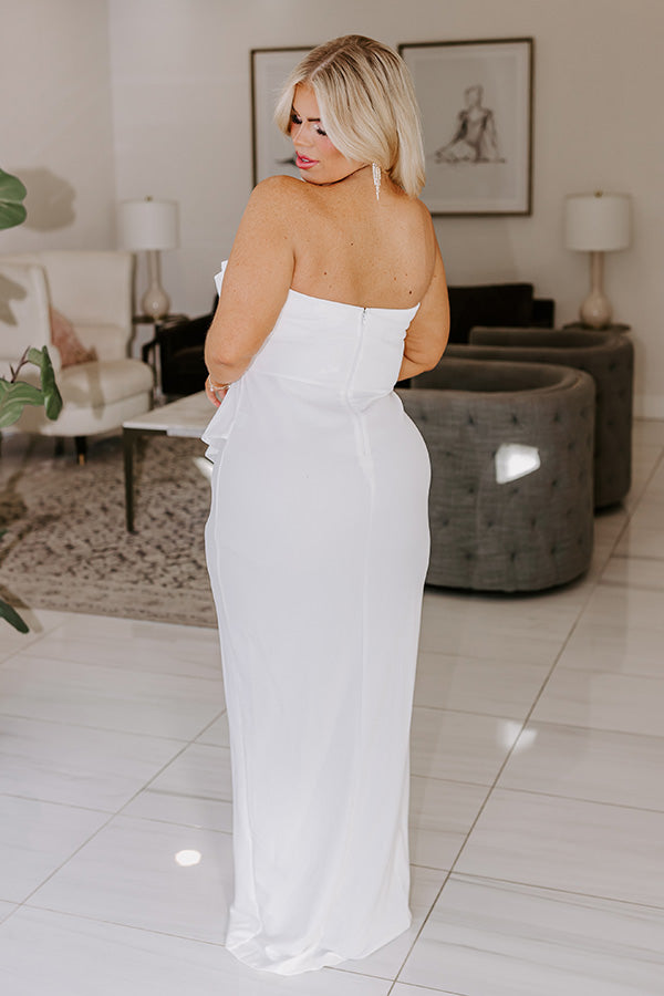 Ultimate Glamour Maxi Dress - White Curves Edition