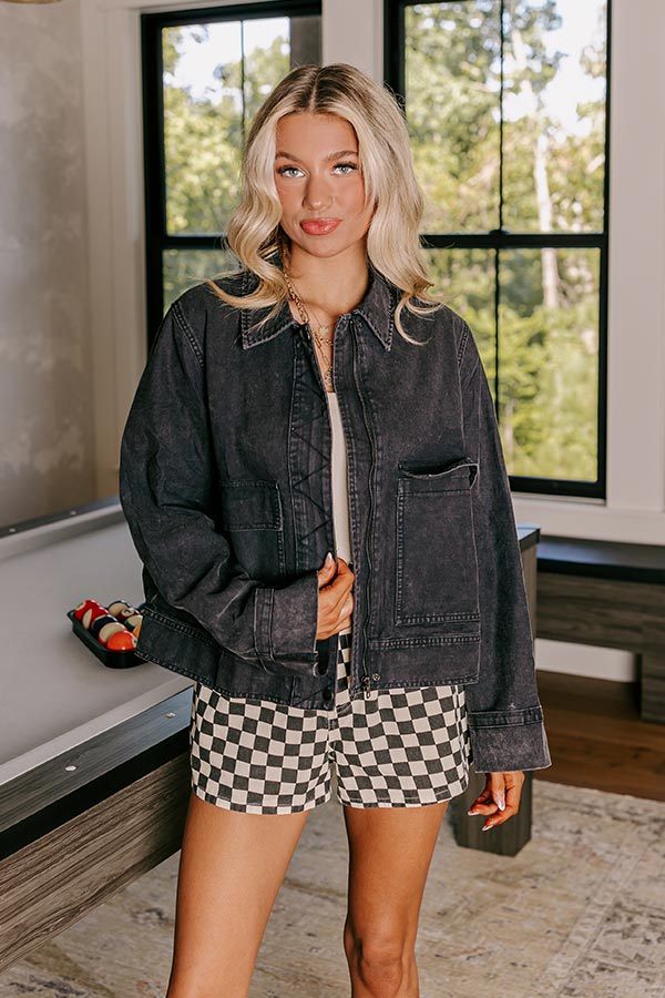 Ultimate Street Style Black Denim Jacket