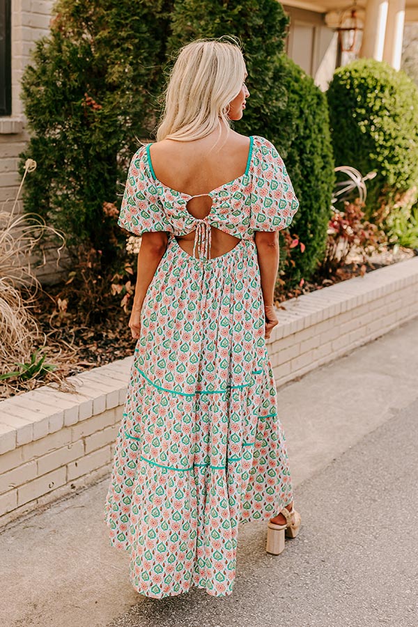 Ultimate Carefree Maxi Dress in Jade - Premium Elegance