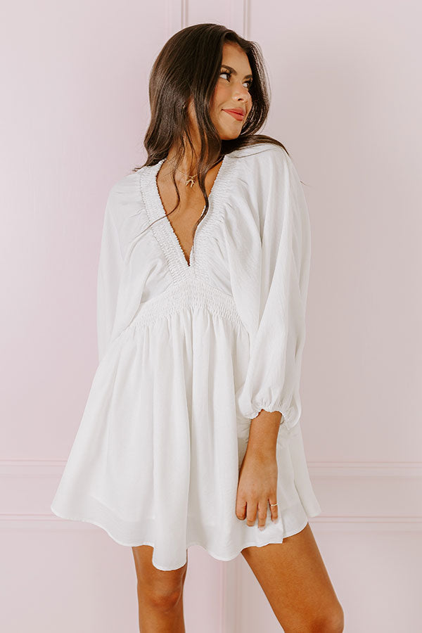 Premium White Babydoll Dress - Ultimate Flirty Style